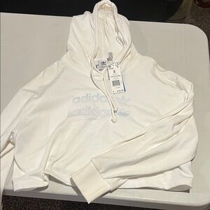 Adidas white hoodie terrible lighting